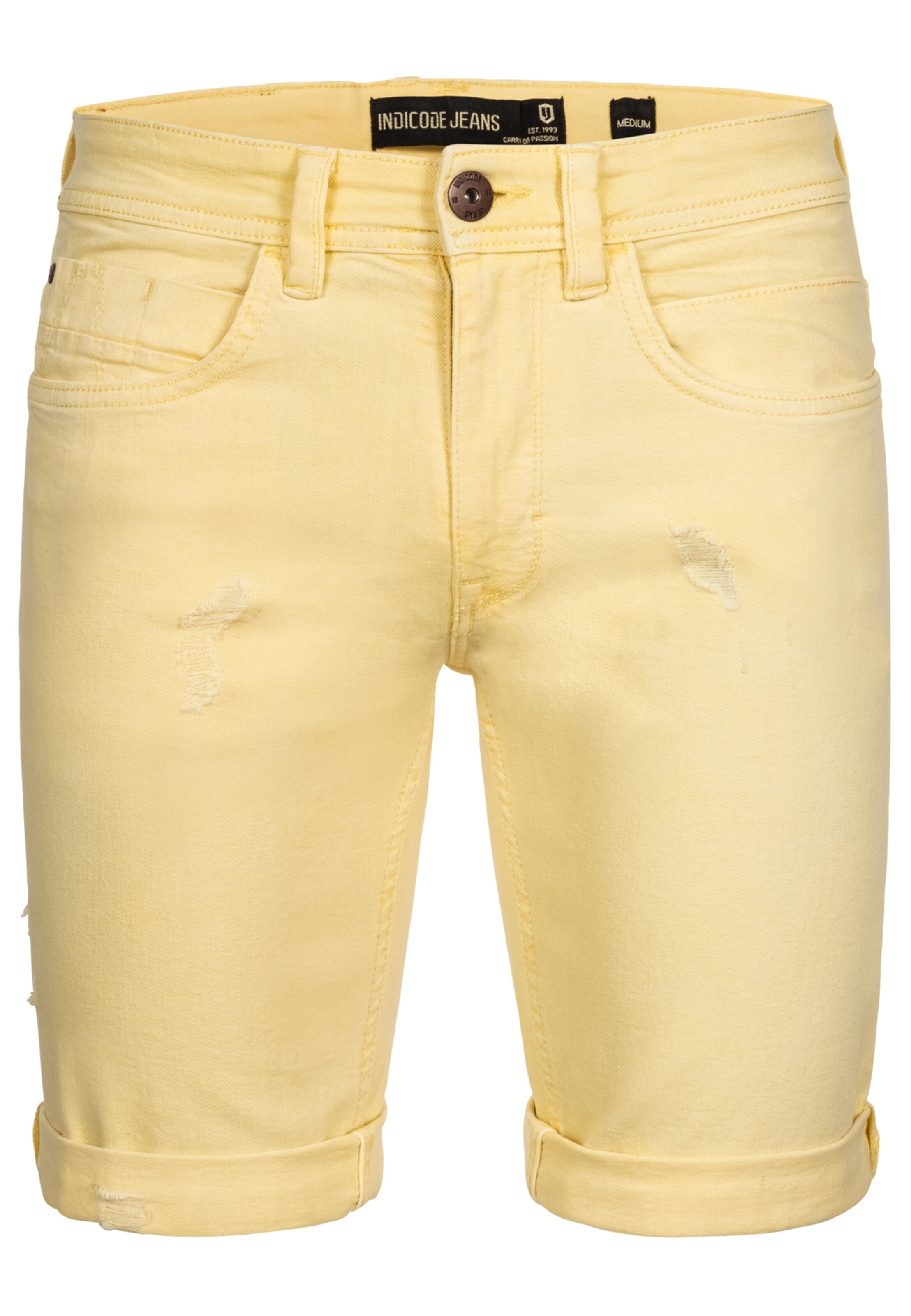 INDICODE JEANS Jeans ' Page ' in Geel: voorkant