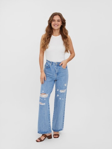 VERO MODA Wide leg Jeans 'Rebecca' in Blauw
