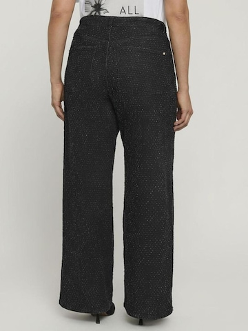 Wide Leg Jean Fiorella Rubino en noir