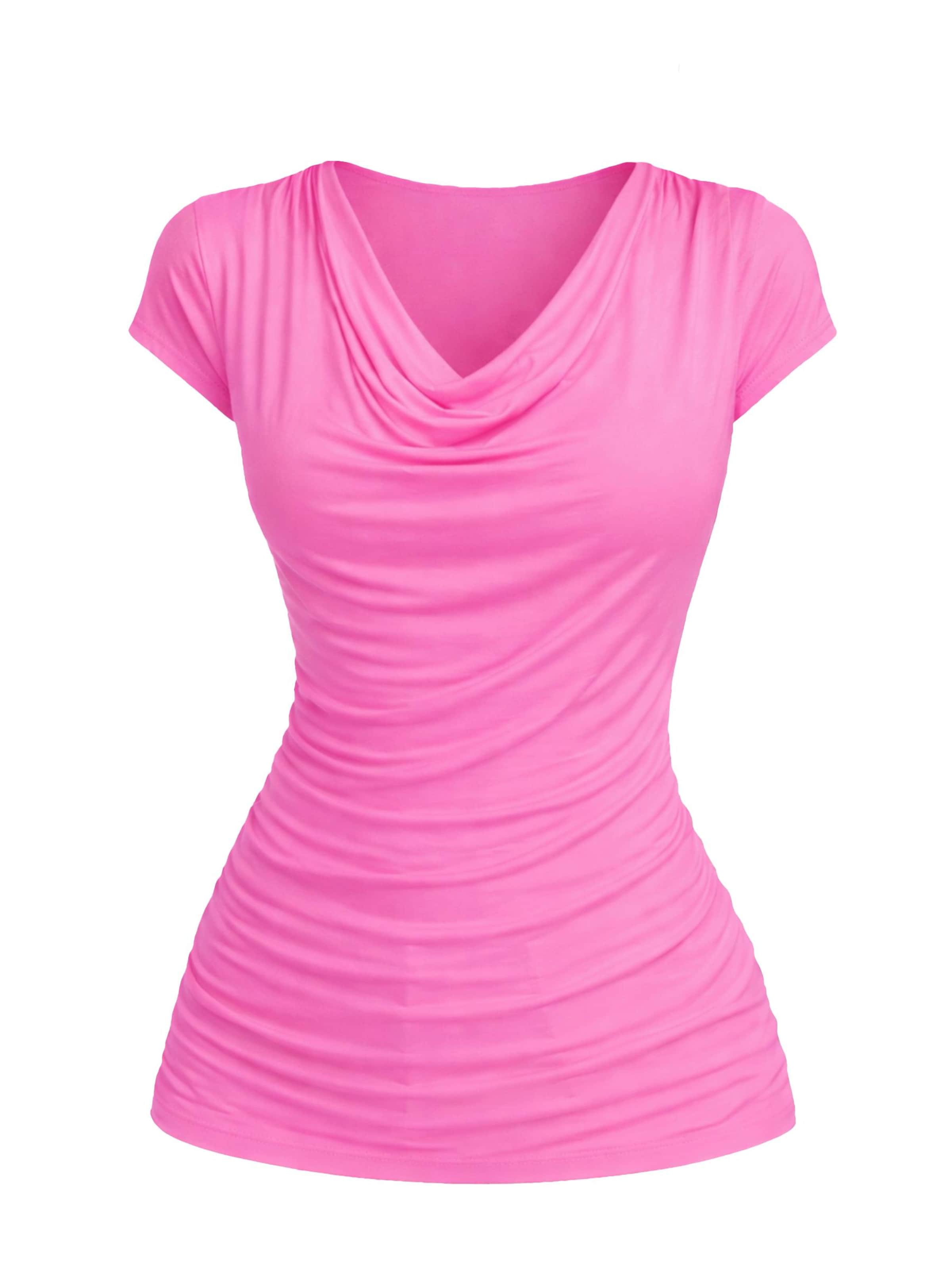 Chemisier 'Wave Blouse' REGINA FASHION en rose : devant