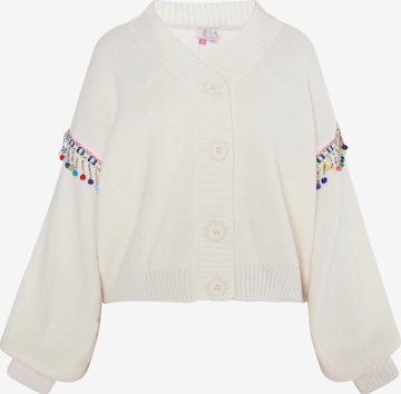 Cardigan IZIA en blanc : devant