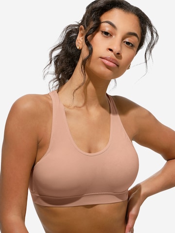 Yenita - Bustier Sujetador deportivo en marrón: frente