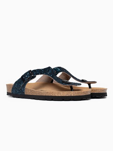 Bayton T-Bar Sandals 'Mercure' in Blue