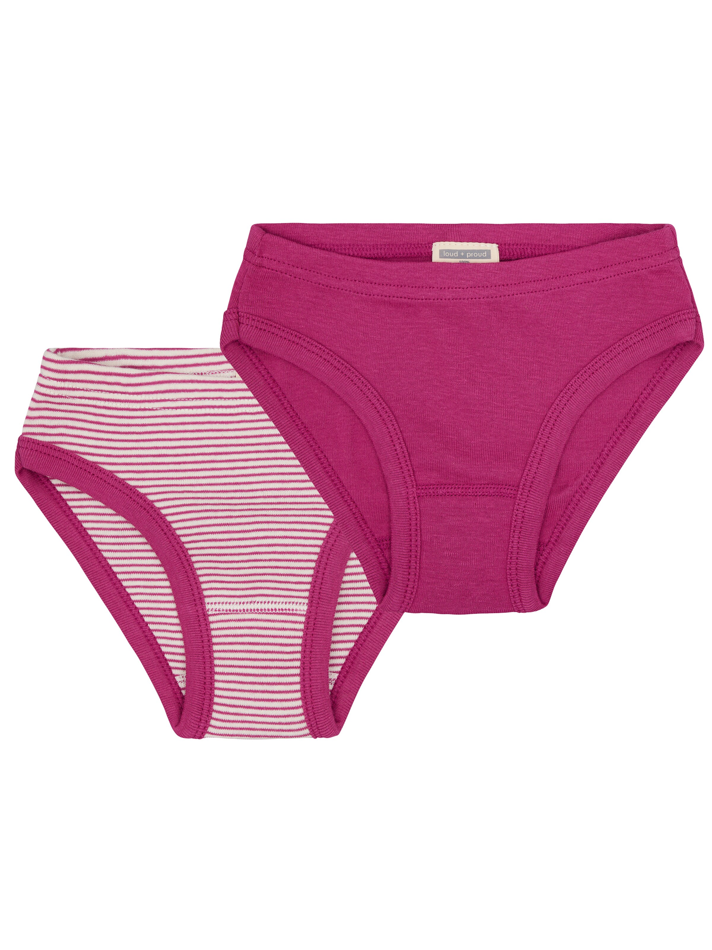 loud + proud Underpants in Pink: front