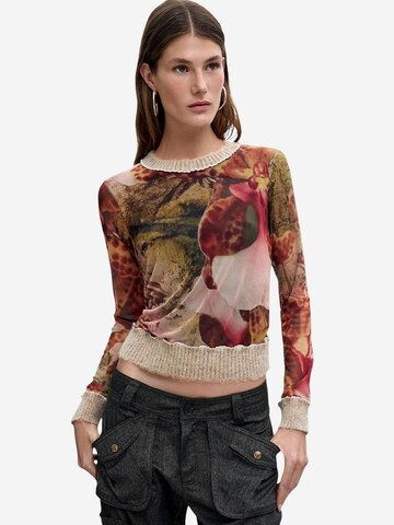 Maglietta 'TS_ORCHIDS_LACROIX 26WWTK22' di Desigual in marrone