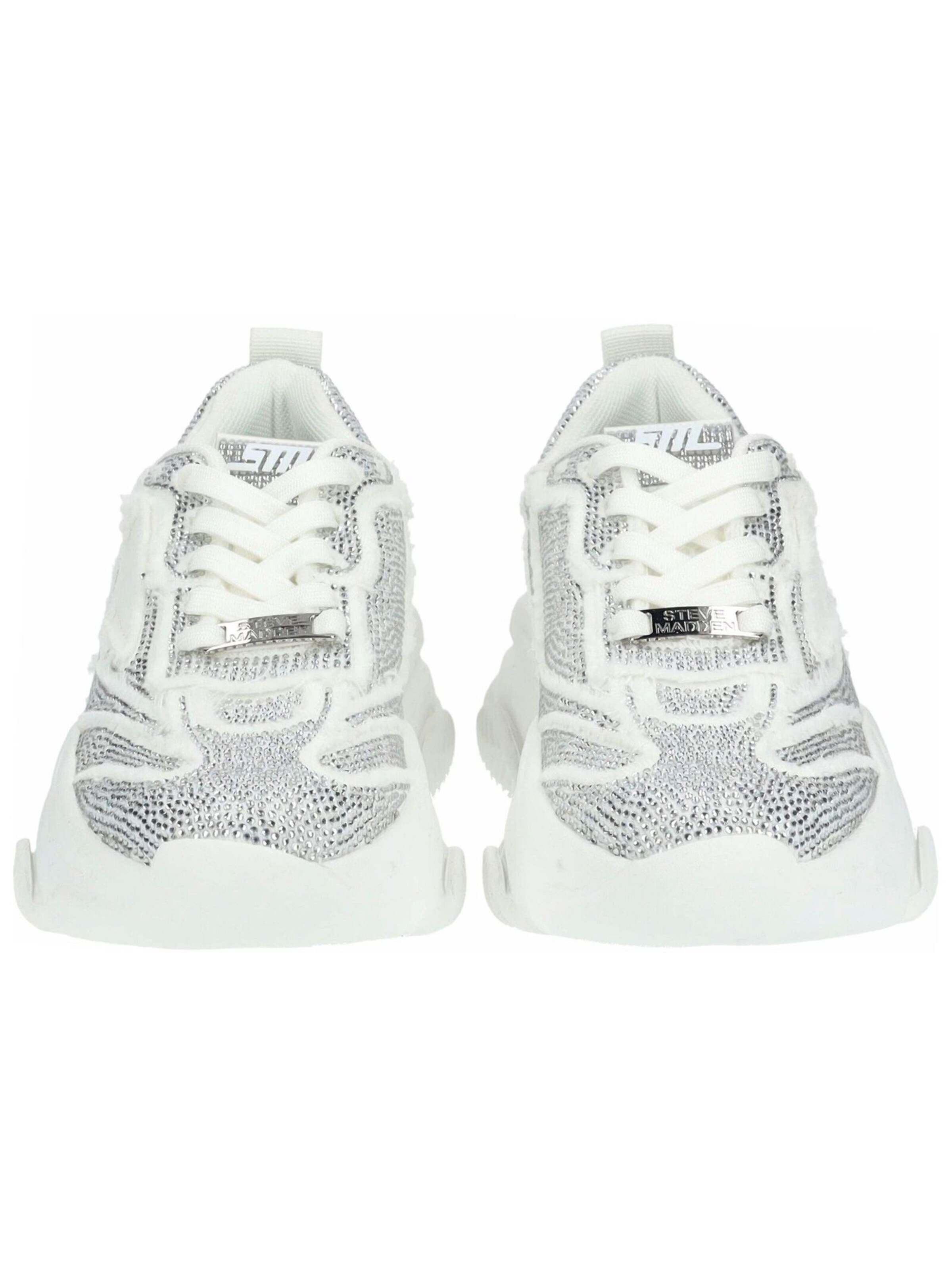 STEVE MADDEN Platform trainers in White