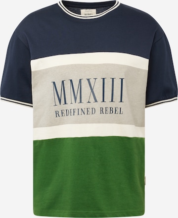 T-Shirt 'Frank' Redefined Rebel en vert : devant