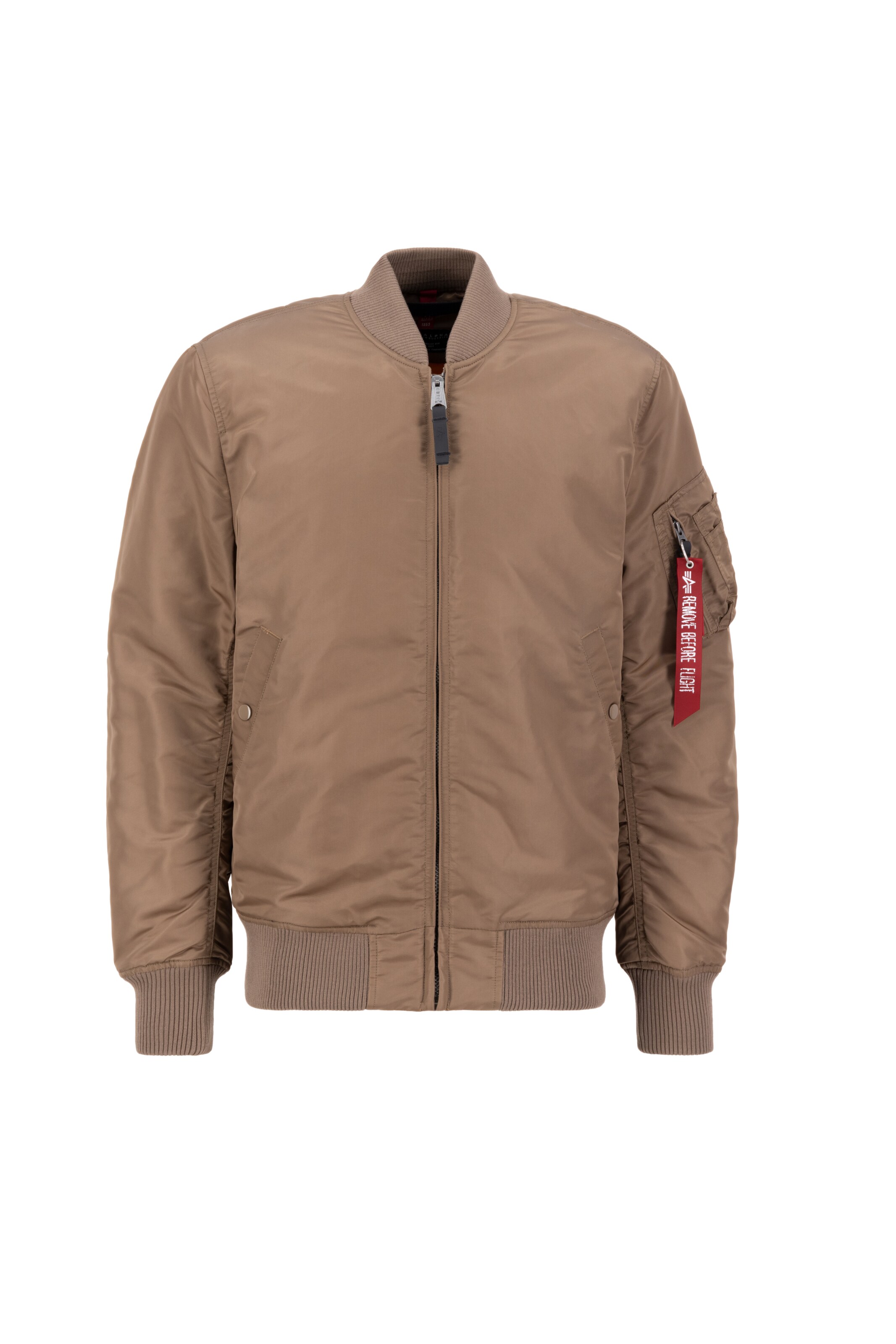 ALPHA INDUSTRIES - Casaco meia-estação em castanho: frente