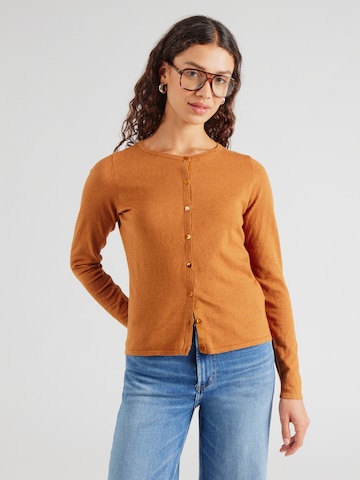 King Louie Gebreid vest in Oranje: voorkant