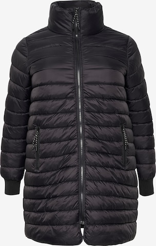 KAFFE CURVE Between-Season Jacket 'Lina' in Black: front