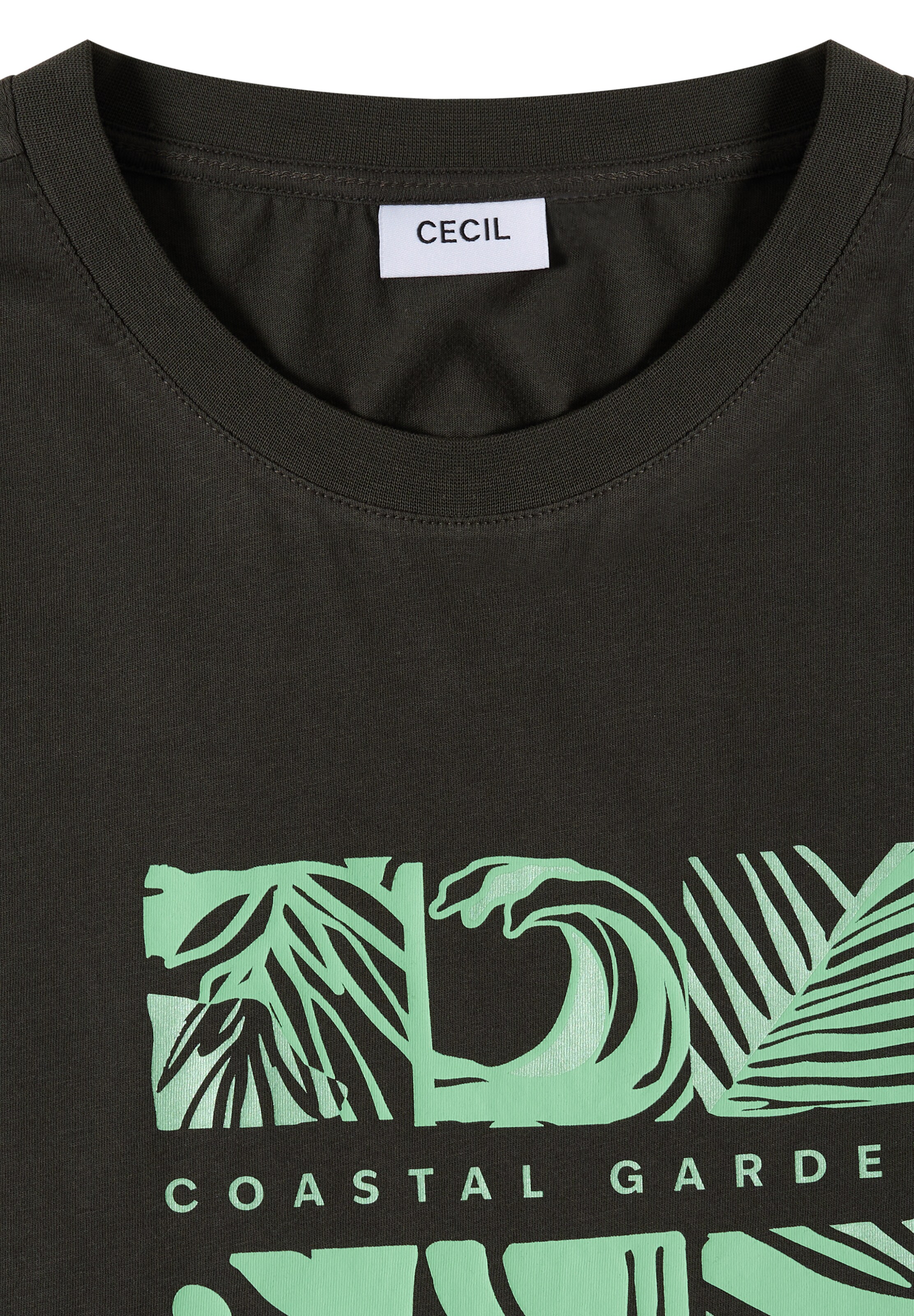 CECIL T-Shirt in Grün