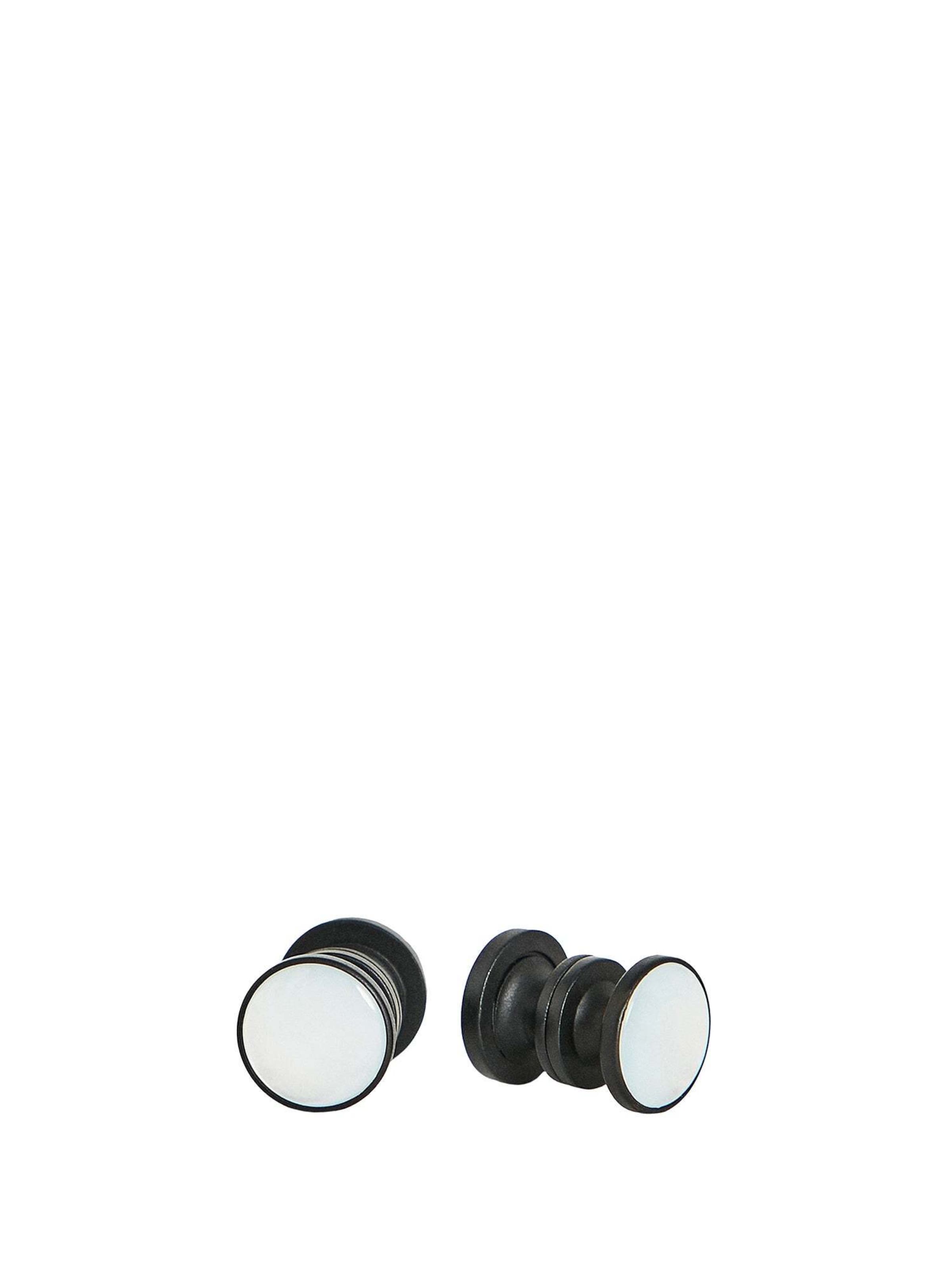 Hackett London Cufflinks 'Bachelor Studs' in Black: front