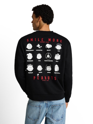 TOM TAILOR DENIM Sweatshirt in Zwart
