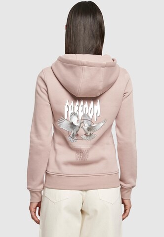 Merchcode Sweatshirt 'Birds Of Peace' in Pink: Vorderseite