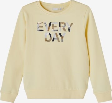 Sweat-shirt 'Bawn' NAME IT en jaune : devant