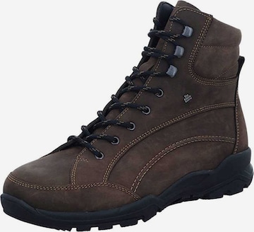 Finn Comfort Lace-Up Boots in Brown: front