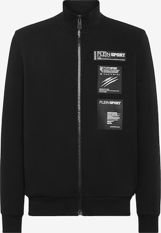 Plein Sport - Casaco em moletão 'Scratch' em preto: frente