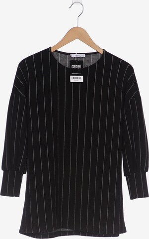MANGO Sweatshirt & Zip-Up Hoodie in XS in Black: front