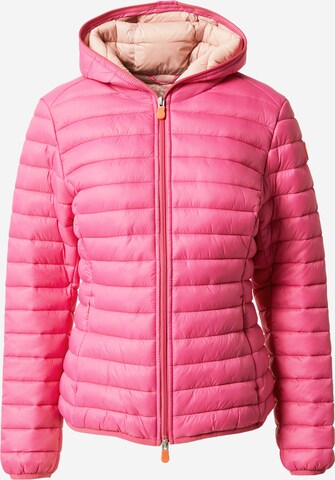 SAVE THE DUCK Between-Season Jacket 'DIZY' in Pink: front