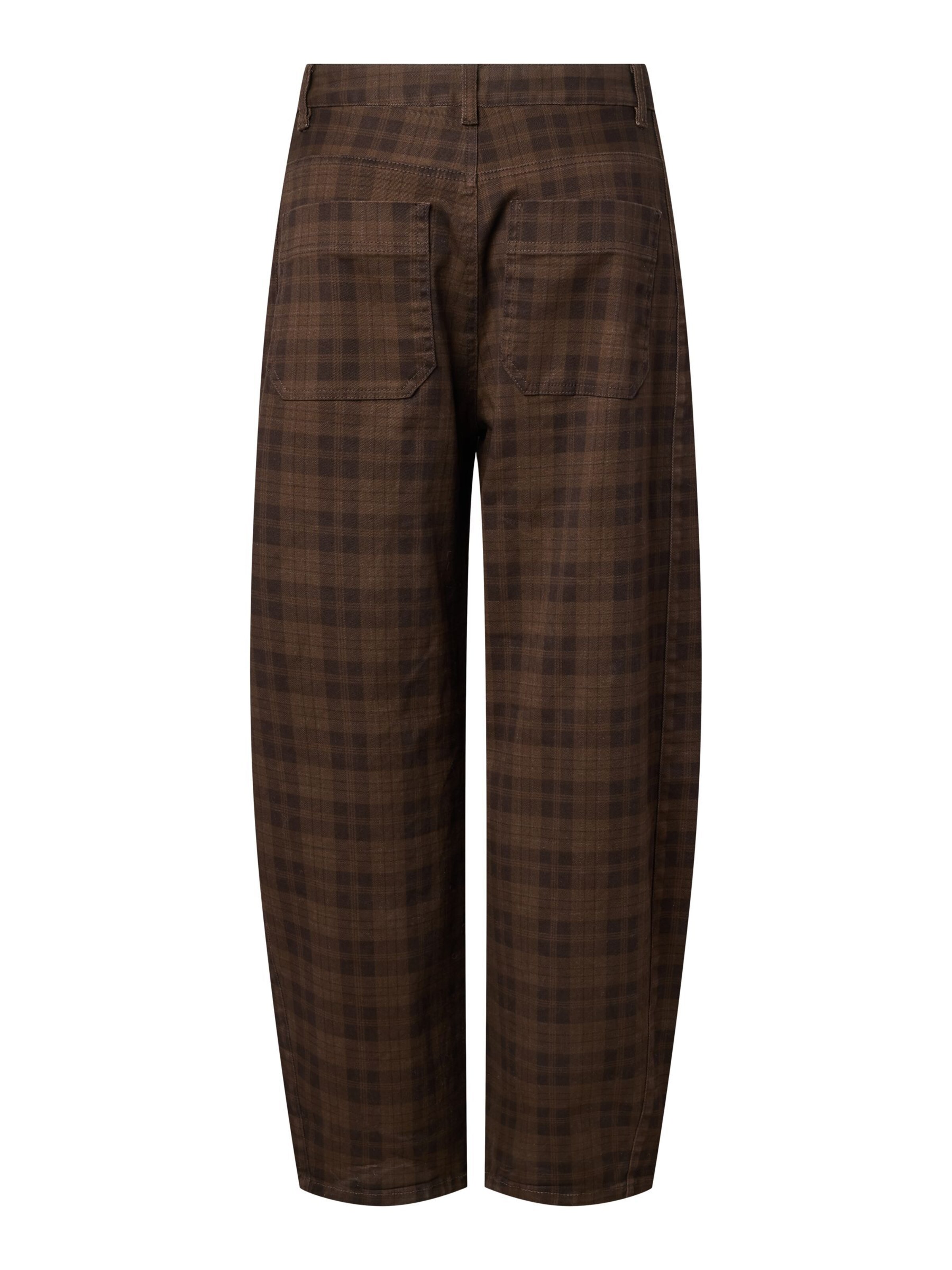 Barrel Jean 'VERA' PIECES en marron