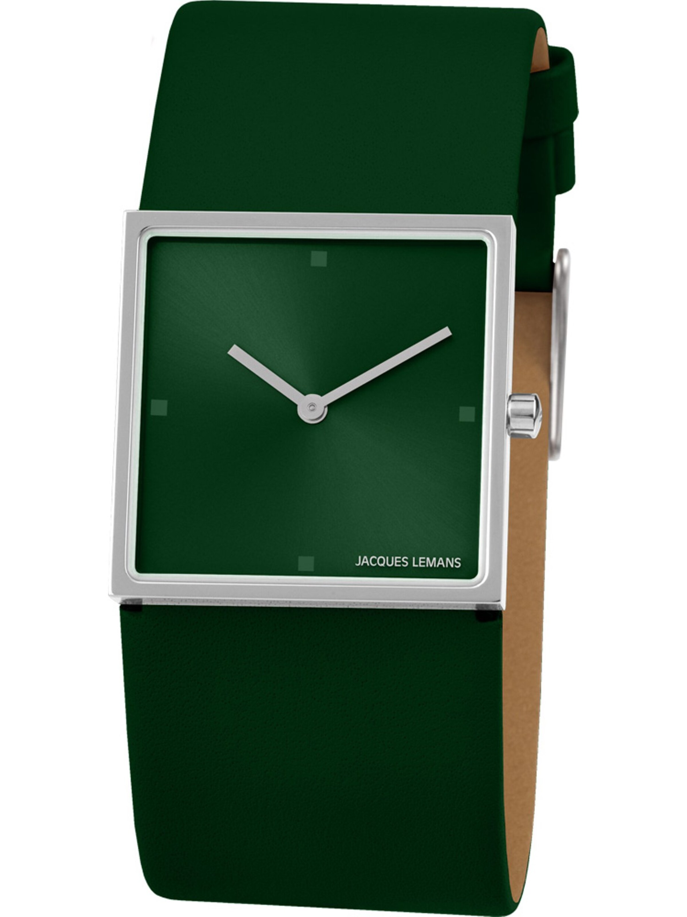 Jacques Lemans Uhr in Grün: Vorderseite