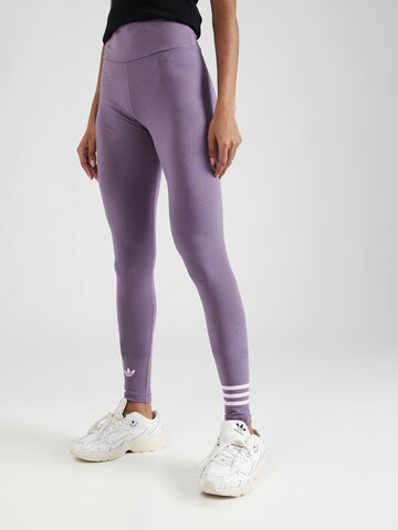 ADIDAS ORIGINALS Skinny Leggings 'Adicolor Neuclassics' i lila: framsida