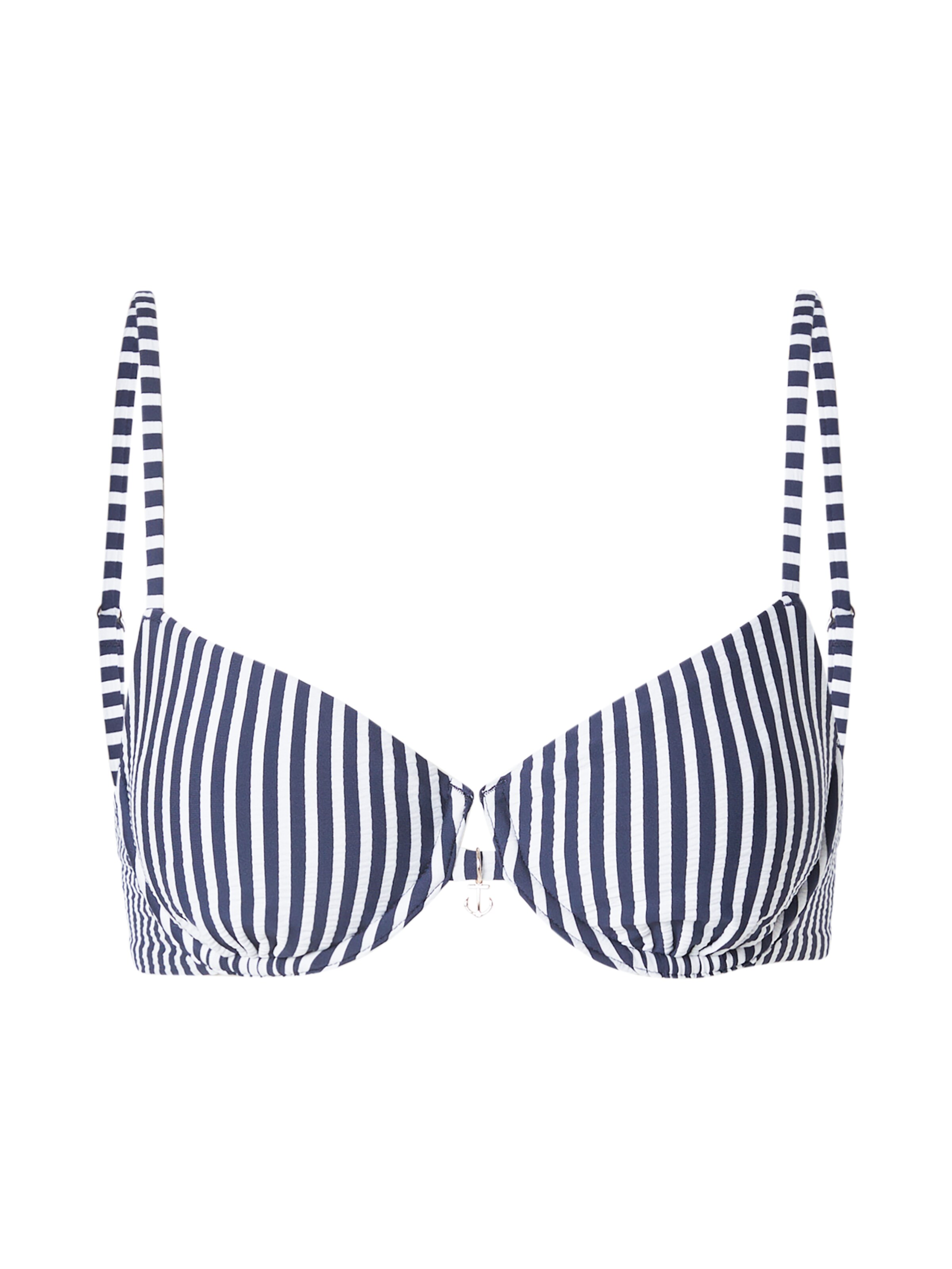 Abercrombie & FitchT-shirt Bikini gornji dio - plava boja: prednji dio