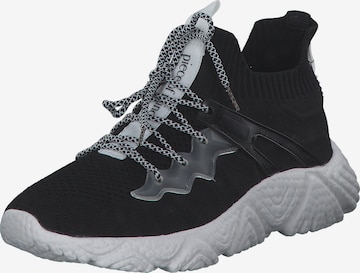 Idana Platform trainers in Black: front