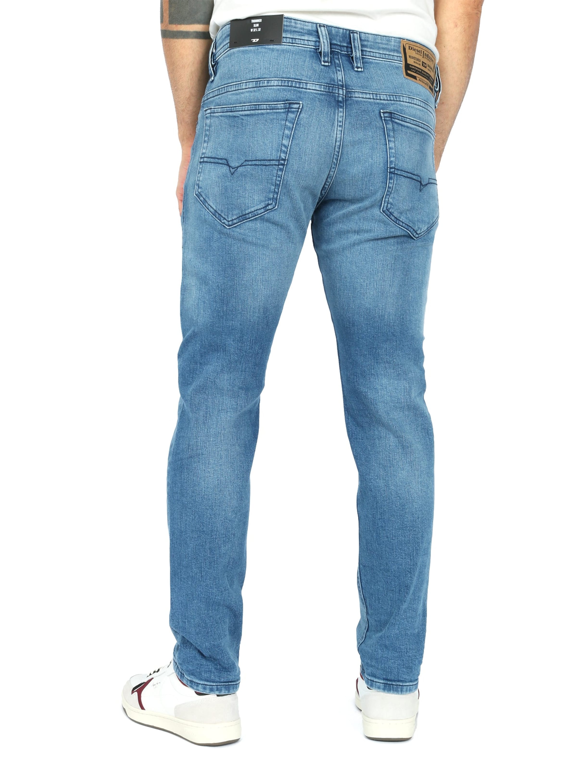 Slimfit Jeans 'THOMMER-R RB066' di DIESEL in blu