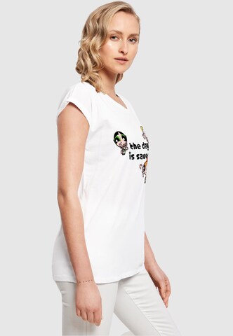 ABSOLUTE CULT Shirt 'The Powerpuff Girls - The Day Is Saved' in White