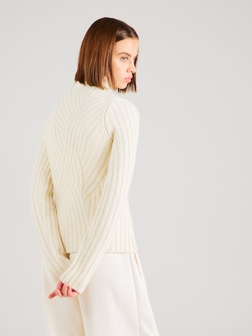 BOSS Black Пуловер 'Frim' в бяло