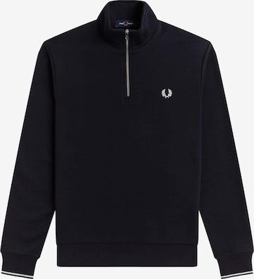 Sweat-shirt Fred Perry en bleu : devant