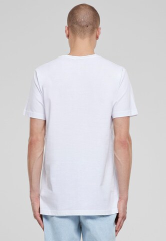 Mister Tee - Camisa 'Dice Fire EMB Tee' em branco