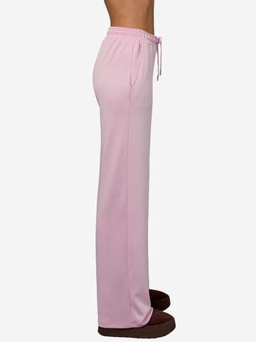 Wide leg Pantaloni sportivi di Hiccup in rosa