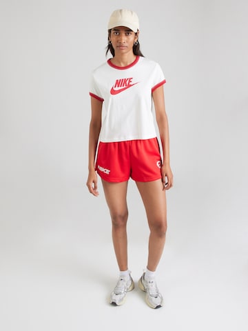 Nike Sportswear Koszulka 'RINGER' w kolorze biały