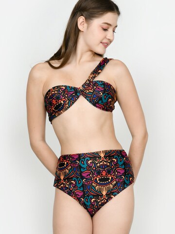 Kadoo Bandeau Bikini 'ECONYL® Sandy Babe Set 2-tlg.' in Mixed colours: front