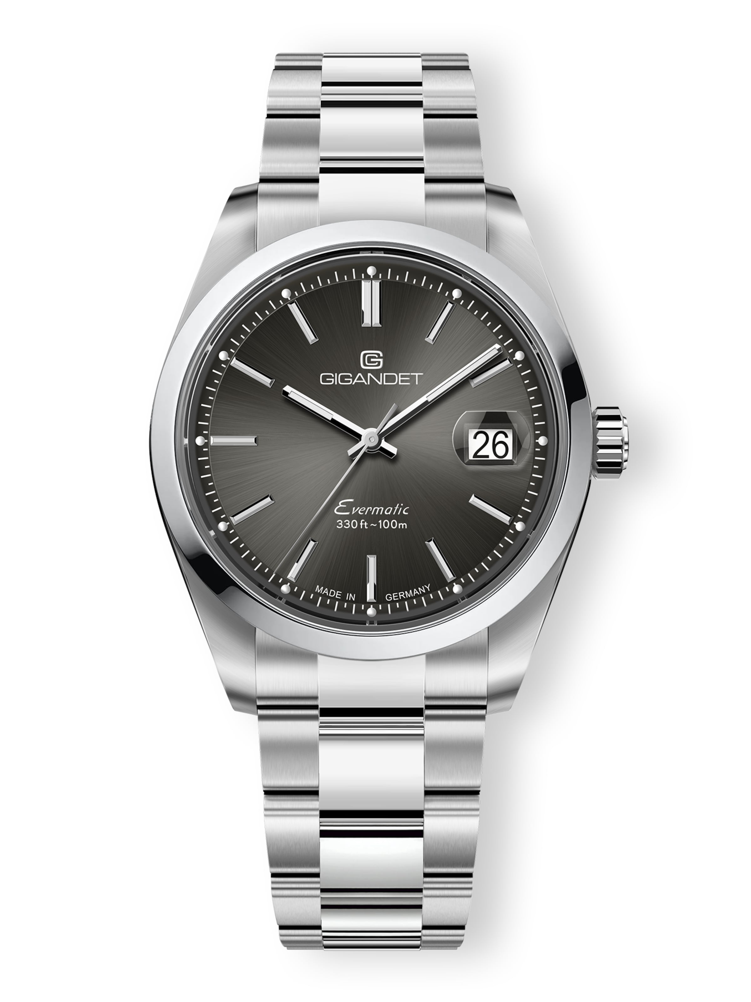 Gigandet Analog Watch 'EVERMATIC' in Grey: front