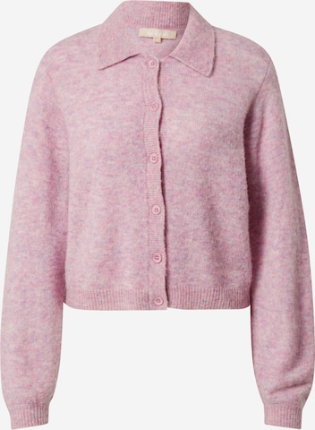 Soft Rebels Knit Cardigan in Pink: front