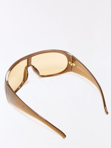 Bershka Sluneční brýle – hnědá