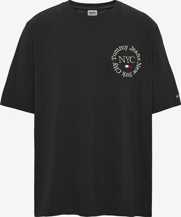 Tommy Jeans Plus Majica 'Timeless' | črna barva: sprednja stran