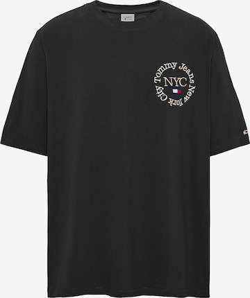 T-Shirt 'Timeless' Tommy Jeans Plus en noir : devant