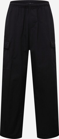 Loosefit Pantaloni cargo di Obey in nero: frontale