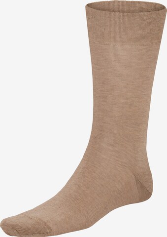 Chaussettes 'Clark' KUNERT en beige : devant