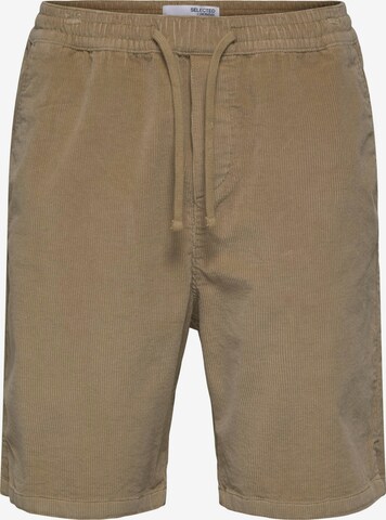 SELECTED HOMME Loosefit Bukser 'ASHFORD' i brun: forside