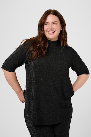 KAFFE CURVE Blouse 'Riana' in Black: front