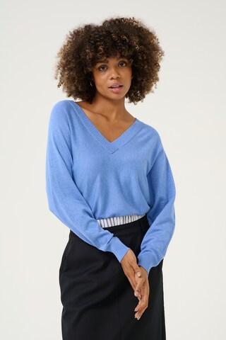 Pull-over 'Annemarie' CULTURE en bleu : devant