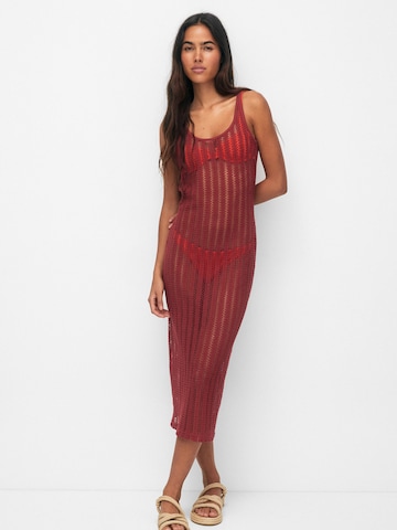 Pull&Bear Beach Dress in Red: front