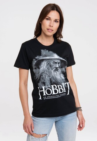LOGOSHIRT Shirt 'Hobbit - Gandalf' in Gemengde kleuren: voorkant