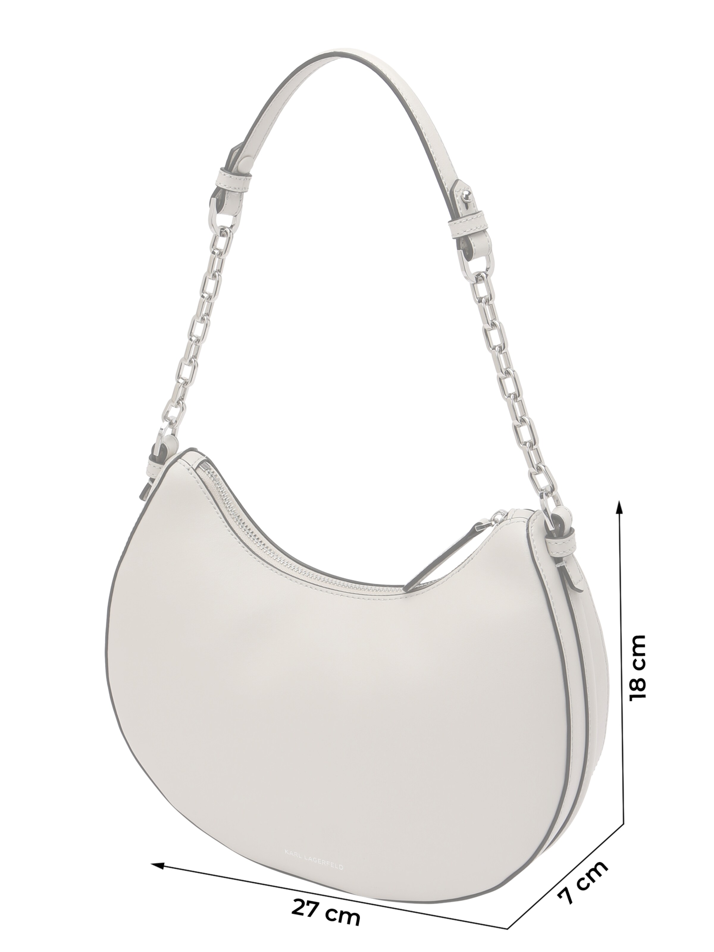 Karl Lagerfeld Taška přes rameno – šedá