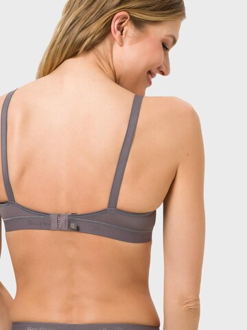 BeeDees T-shirt Bra 'Bügel-BH Microfun W' in Grey